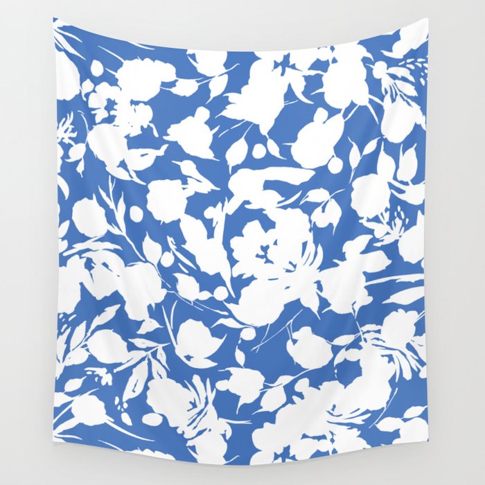 Floral Simplistic Silhouettes B Wall Tapestry Gallery Image 4