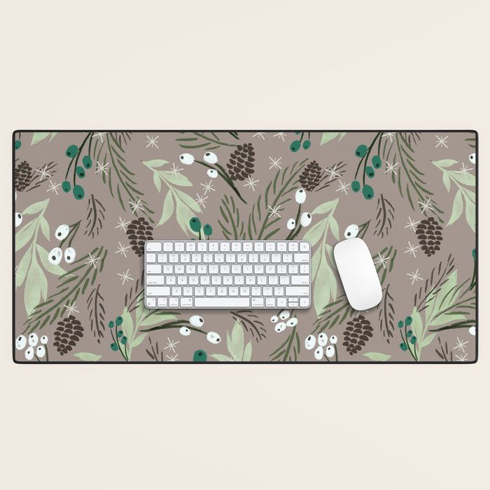 Christmas Foliage - Earth Desk Mat Gallery Image 1