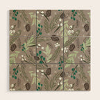 Christmas Foliage - Earth Wood Wall Art Gallery Image 1