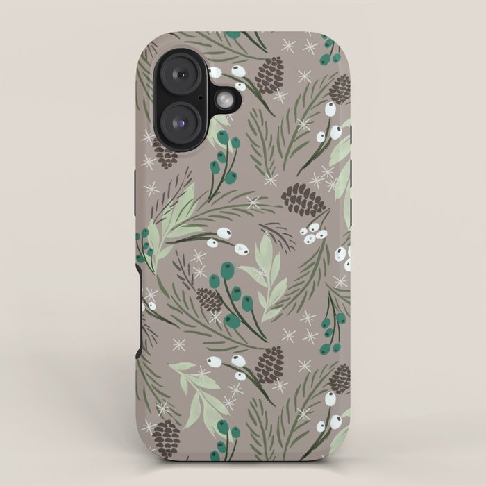 Christmas Foliage - Earth iPhone Case Gallery Image 1