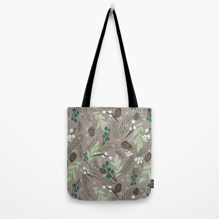 Christmas Foliage - Earth Tote Bag Gallery Image 2