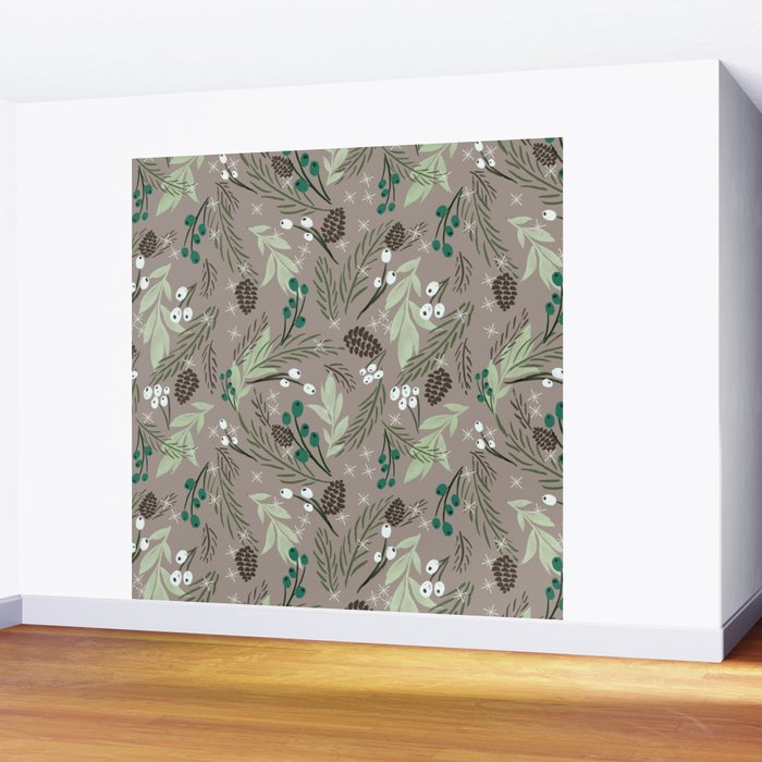 Christmas Foliage - Earth Wall Mural Gallery Image 2