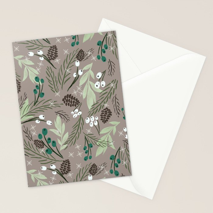 Christmas Foliage - Earth Stationery Card Gallery Image 2