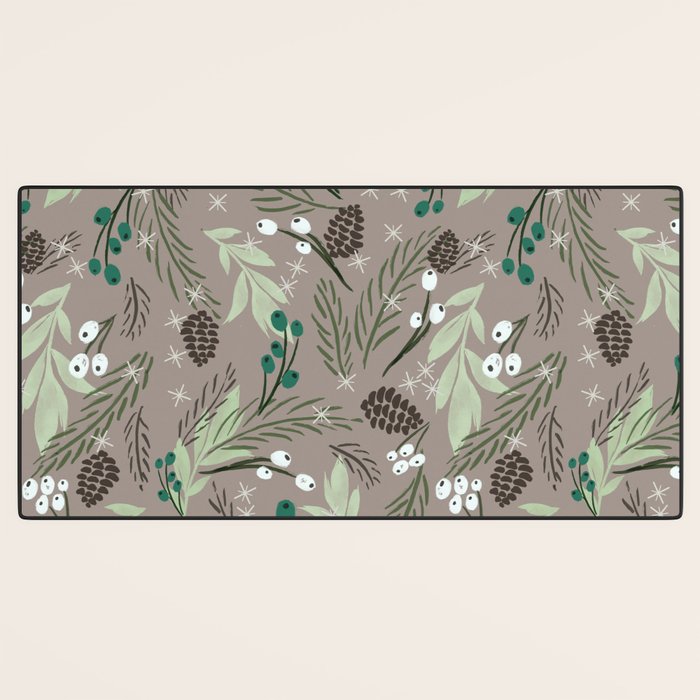 Christmas Foliage - Earth Desk Mat Gallery Image 3
