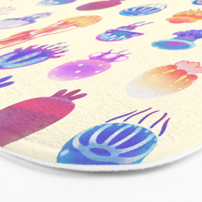 Jellyfish Day - pastel Bath Mat Gallery Image 3