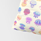 Jellyfish Day - pastel Pillow Sham Gallery Image 4