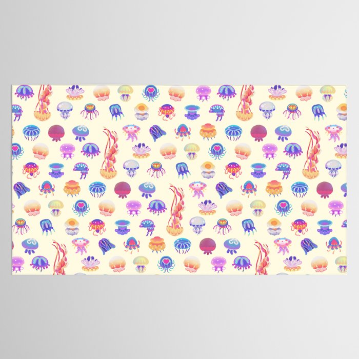 Jellyfish Day - pastel Tablecloth Gallery Image 2