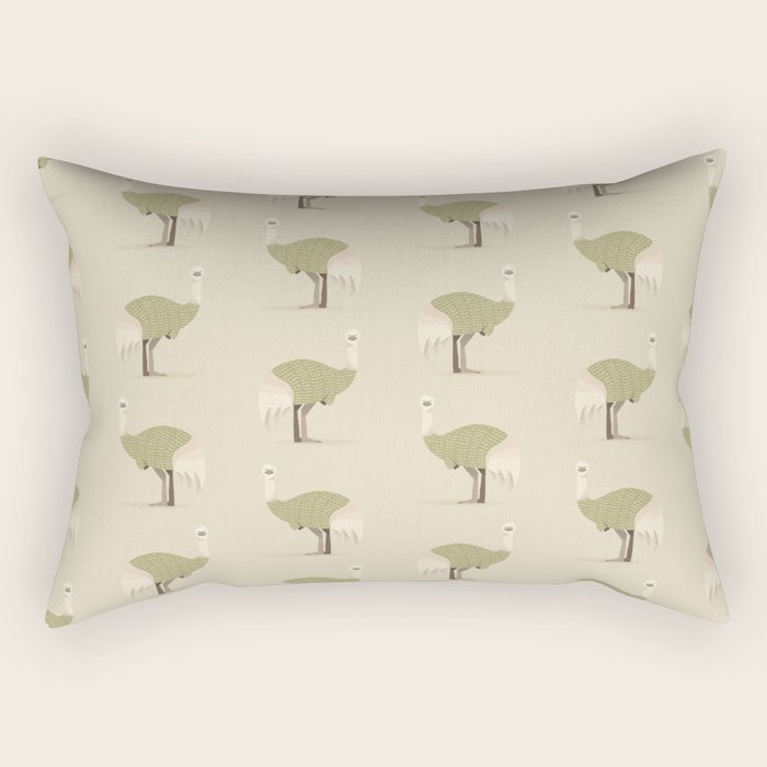 Whimsical Emu Rectangular Pillow Gallery Image 1