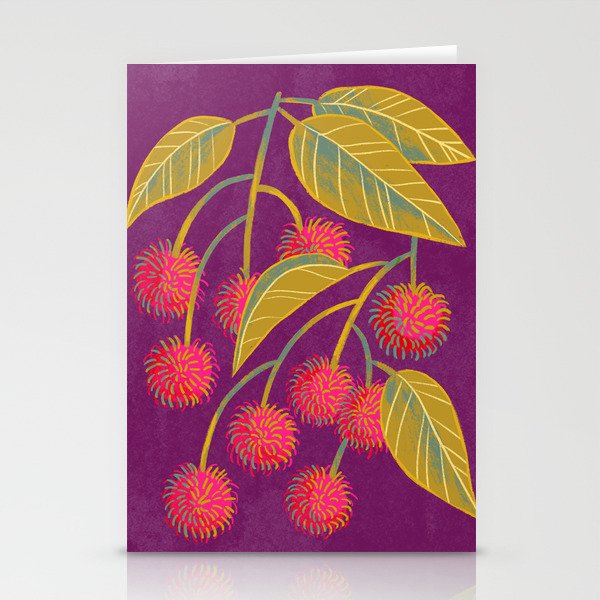 Rambutan Fruit Stationery Card Gallery Image 1