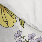 Luxurious pattern with yellow flowers Comforter Gallery Image 4