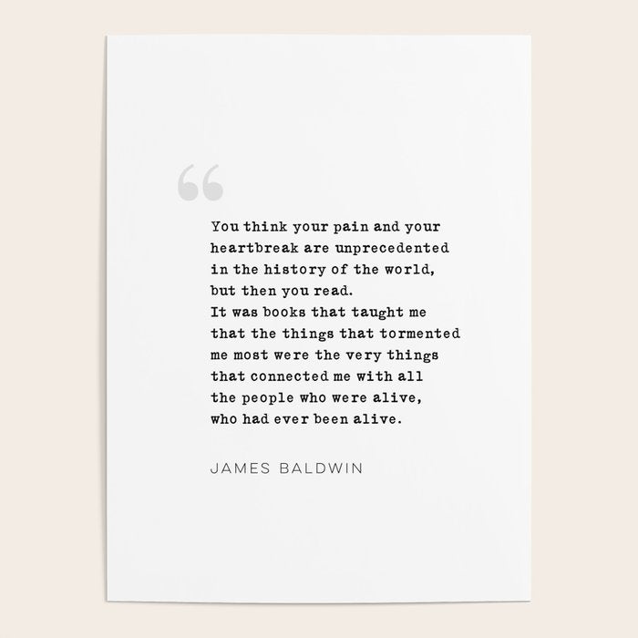 James Baldwin Quote on Books Poster Gallery Image 4
