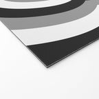 Retro 70s Butterfly in Black & White Welcome Mat Gallery Image 2