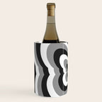 Retro 70s Butterfly in Black & White Wine Chiller Gallery Image 2