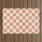 CHECKER - 001 - Nougat Outdoor Rug Gallery Image 1