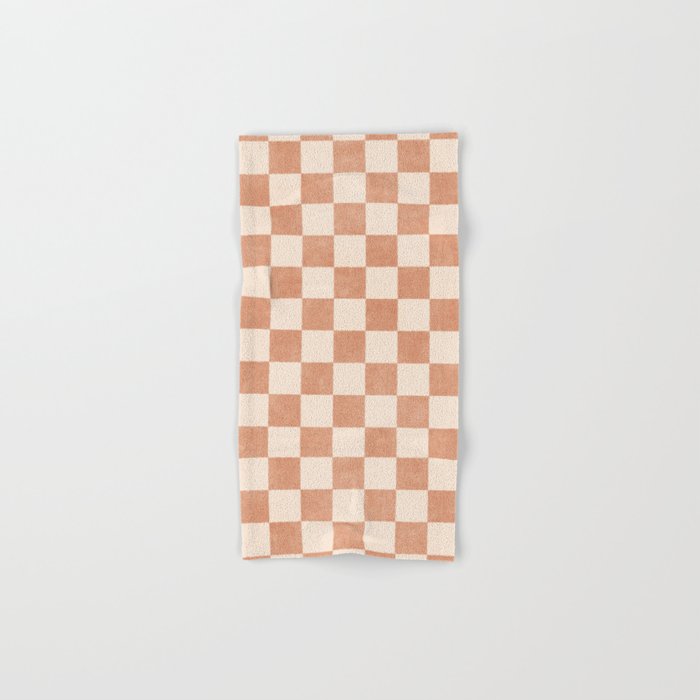 CHECKER - 001 - Nougat Bath Towel Gallery Image 1