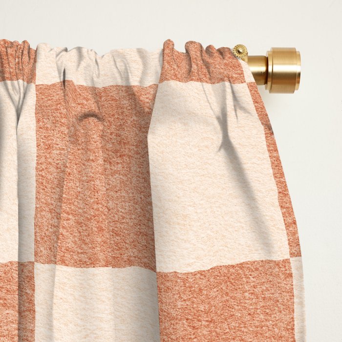 CHECKER - 001 - Nougat Window Curtain Gallery Image 2