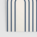 Mid Century Modern Geometric 199.2 in Navy Blue Orange Poster Gallery Image 3