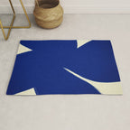 Abstract blue shape 001 Rug Gallery Image 1