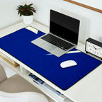 Abstract blue shape 001 Desk Mat Gallery Image 2