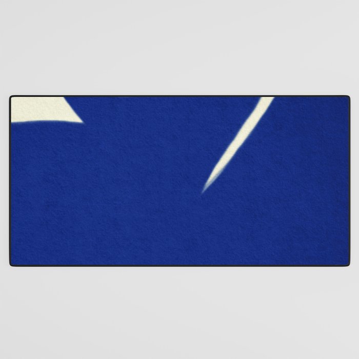 Abstract blue shape 001 Desk Mat Gallery Image 3
