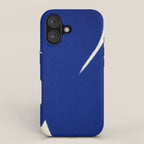 Abstract blue shape 001 iPhone Case Gallery Image 1
