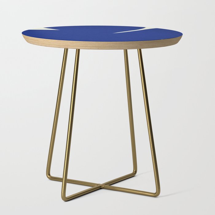 Abstract blue shape 001 Side Table Gallery Image 1