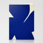 Abstract blue shape 001 Stationery Card Gallery Image 2