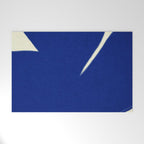 Abstract blue shape 001 Welcome Mat Gallery Image 1