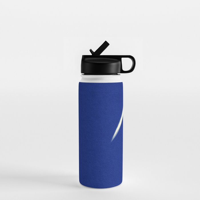 Abstract blue shape 001 Water Bottle Gallery Image 1