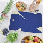 Abstract blue shape 001 Cutting Board Gallery Image 2