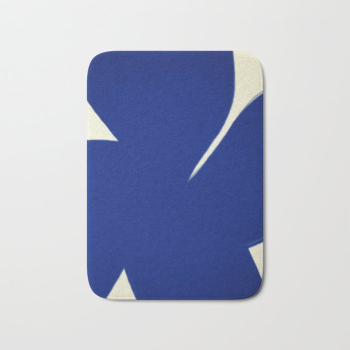Abstract blue shape 001 Bath Mat Gallery Image 1