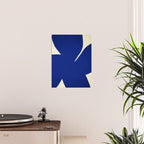 Abstract blue shape 001 Poster Gallery Image 2