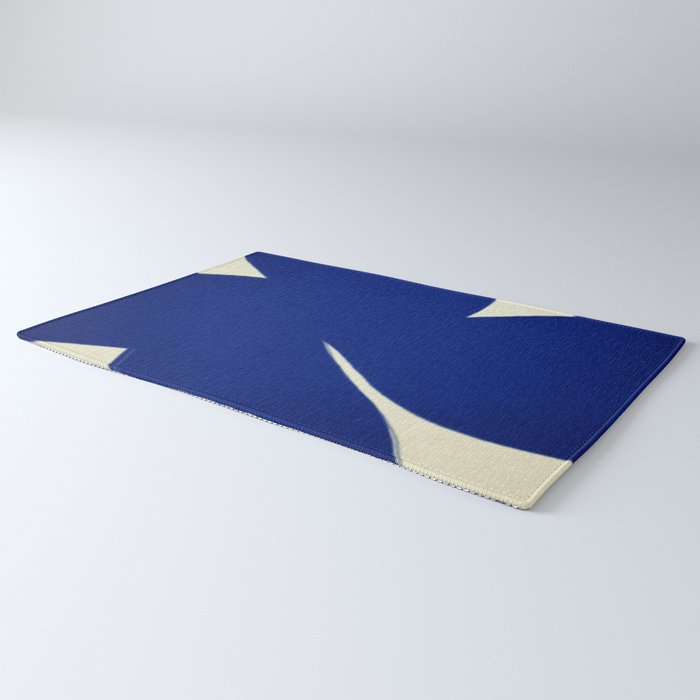Abstract blue shape 001 Rug Gallery Image 3