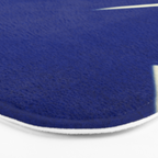 Abstract blue shape 001 Bath Mat Gallery Image 3