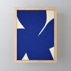 Abstract blue shape 001 Mini Art Print Gallery Image 1