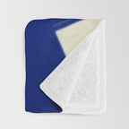 Abstract blue shape 001 Throw Blanket Gallery Image 3
