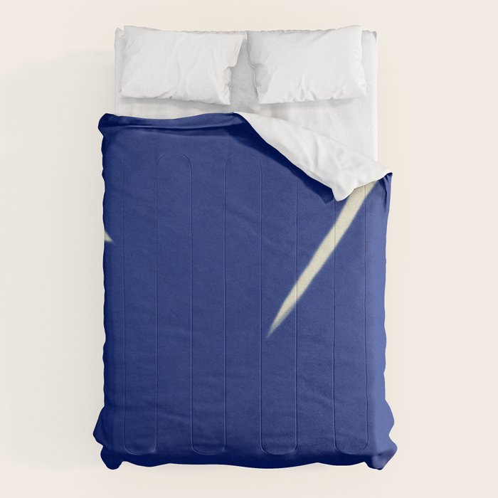 Abstract blue shape 001 Comforter Gallery Image 6