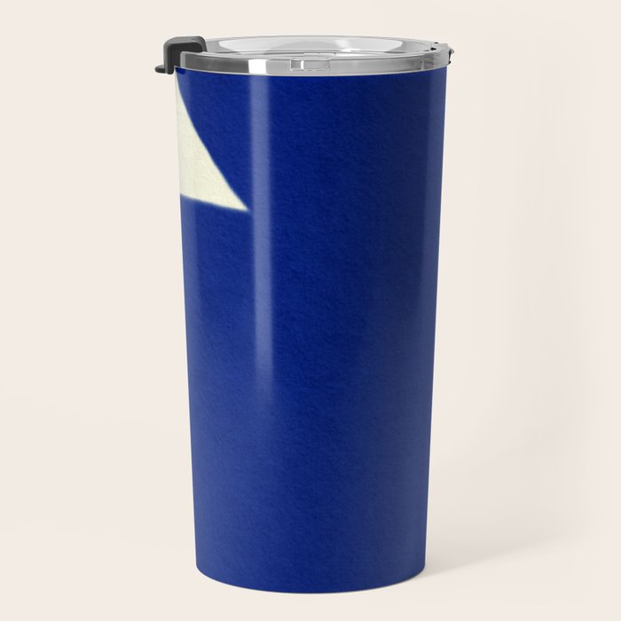 Abstract blue shape 001 Travel Mug Gallery Image 3