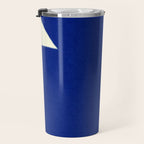 Abstract blue shape 001 Travel Mug Gallery Image 3
