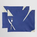 Abstract blue shape 001 Placemat Gallery Image 1