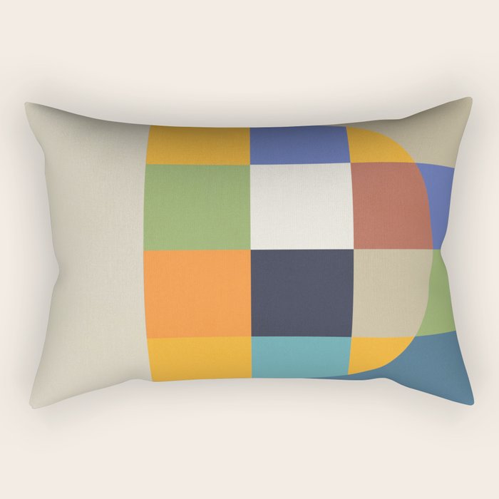 Bauhaus Abstract Eclipse Rectangular Pillow Gallery Image 2