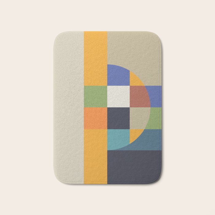 Bauhaus Abstract Eclipse Bath Mat Gallery Image 1