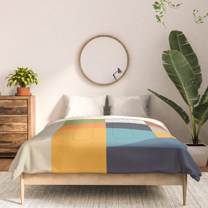 Bauhaus Abstract Eclipse Comforter Gallery Image 3