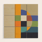Bauhaus Abstract Eclipse Wood Wall Art Gallery Image 1