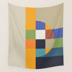 Bauhaus Abstract Eclipse Wall Tapestry Gallery Image 4