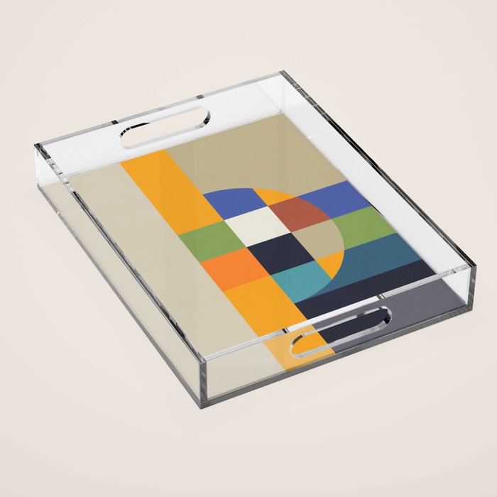 Bauhaus Abstract Eclipse Acrylic Tray Gallery Image 1
