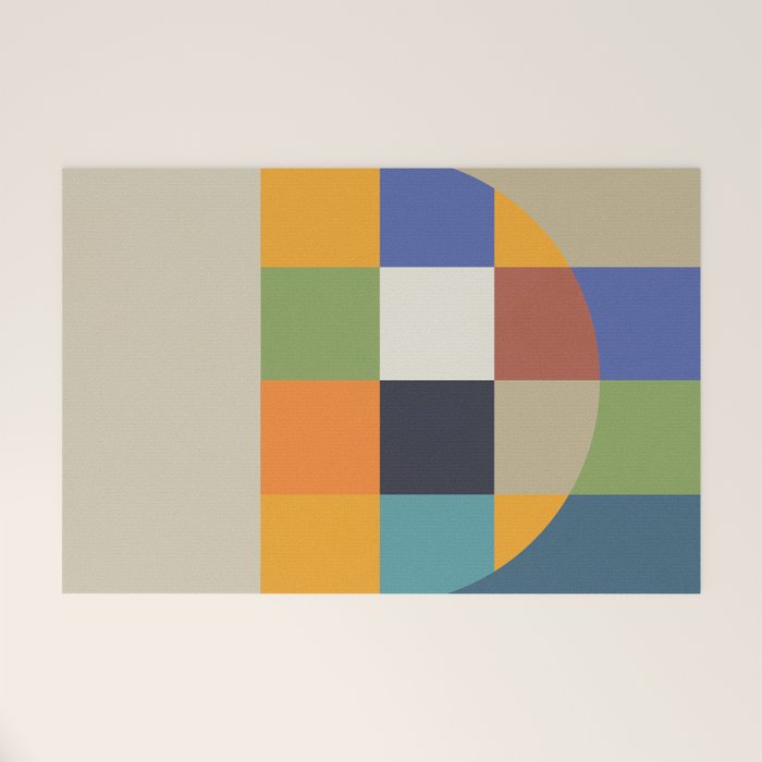 Bauhaus Abstract Eclipse Welcome Mat Gallery Image 1