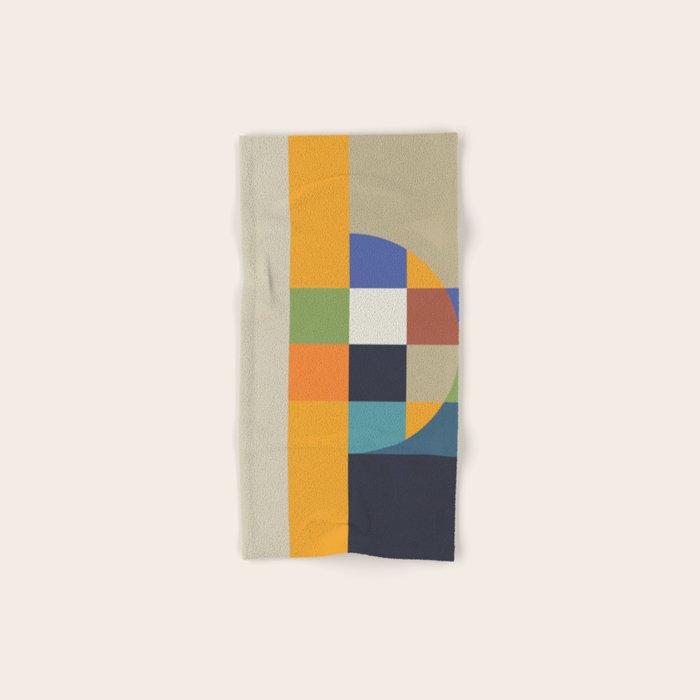 Bauhaus Abstract Eclipse Bath Towel Gallery Image 1