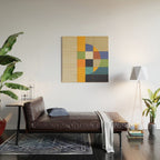 Bauhaus Abstract Eclipse Wood Wall Art Gallery Image 2