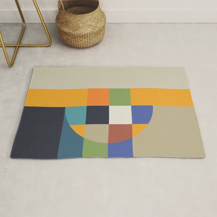 Bauhaus Abstract Eclipse Rug Gallery Image 1